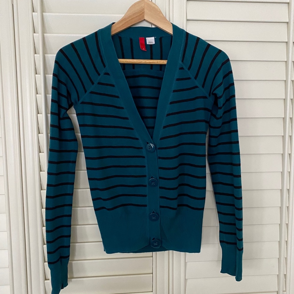 H&M Striped Cardigan